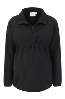 Cozy Maternity Sherpa Half-Zip Fleece