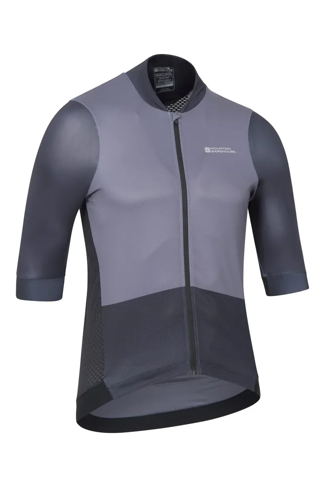 Strada Mens Cycling Full-Zip Jersey