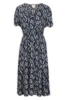 Oasis Womens Midi Tiered Dress