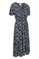 Oasis Womens Midi Tiered Dress