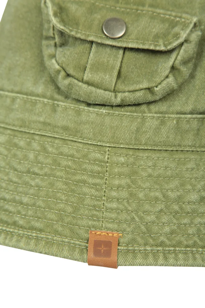 Washed Pocket Bucket Hat