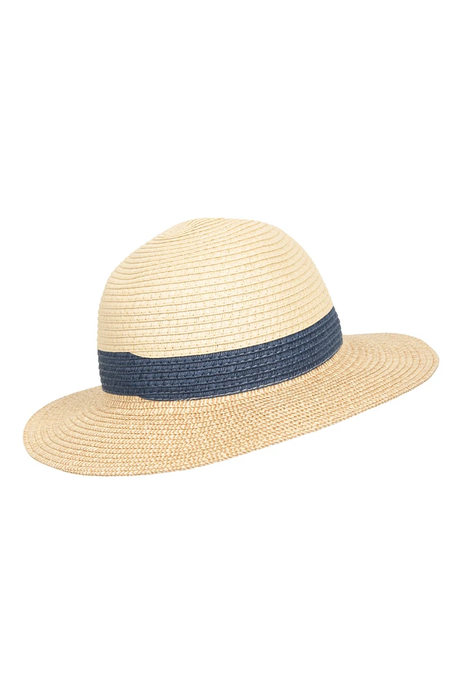 Whitby Womens Colourblock Fedora Hat