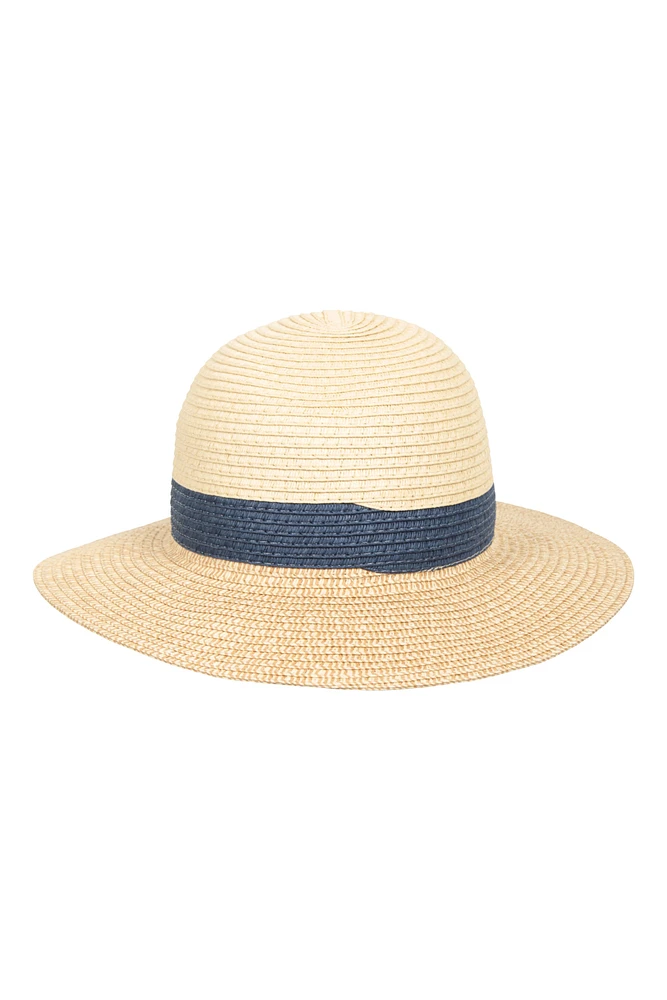 Whitby Womens Colourblock Fedora Hat