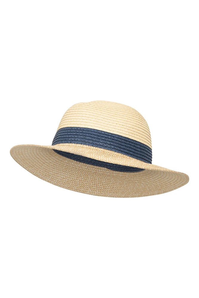 Whitby Womens Colourblock Fedora Hat