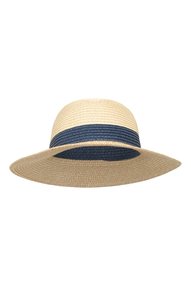 Whitby Womens Colourblock Fedora Hat