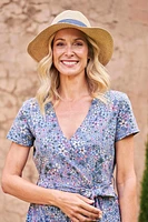 Whitby Womens Colourblock Fedora Hat