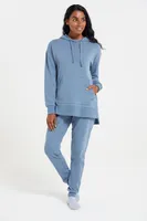 Lounge Soft-Touch Womens Longline Hoodie