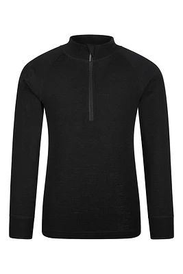 Kids Merino Half-Zip Top