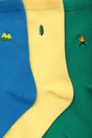 Recycled Motif Kids Socks Multipack