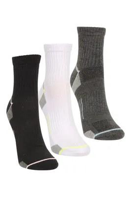 IsoCool Womens Performance Quarter Length Socks Multipack