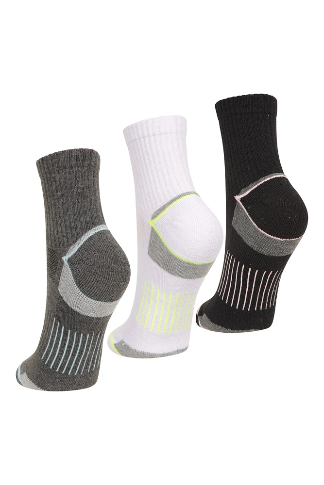 IsoCool Womens Performance Quarter Length Socks Multipack