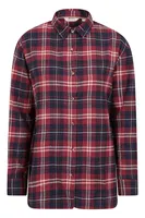 Billie Womens Check Oversized Shirt