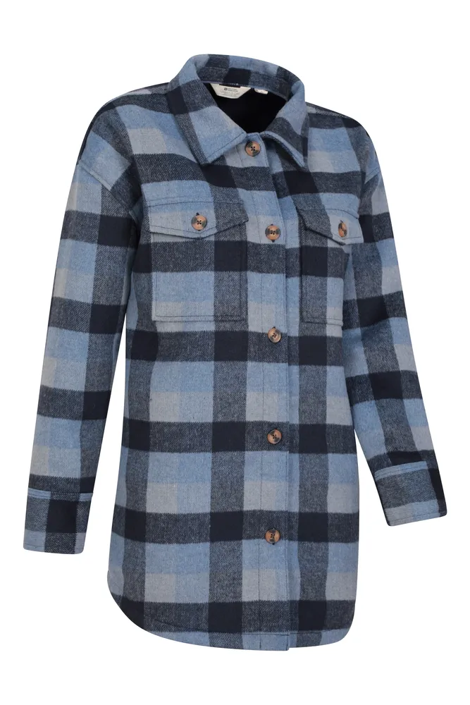 Victoria Womens Brushed Check Shacket