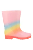 Rainbow Glitter Kids Rain Boots
