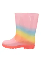 Rainbow Glitter Kids Rain Boots