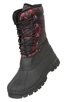 Plough Mens Printed Snow Boots