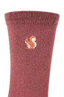 Bamboo Womens Embroidered Socks 3-Pack