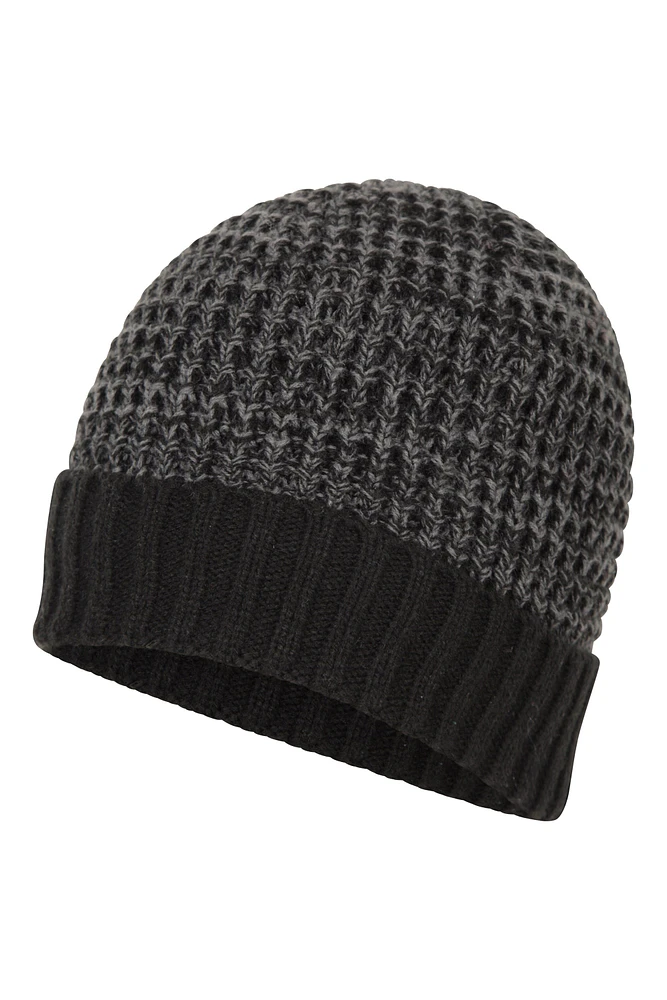 Yeti Melange Fur Lined Thermal Beanie