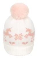 Faux Pearl Kids Pom Beanie