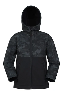 Exodus Kids Camo Print Softshell Jacket