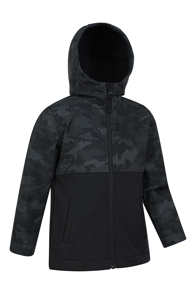 Exodus Kids Camo Print Softshell Jacket