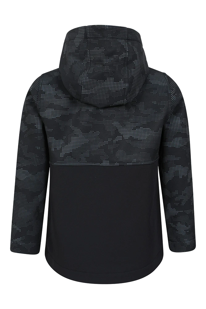 Exodus Kids Camo Print Softshell Jacket
