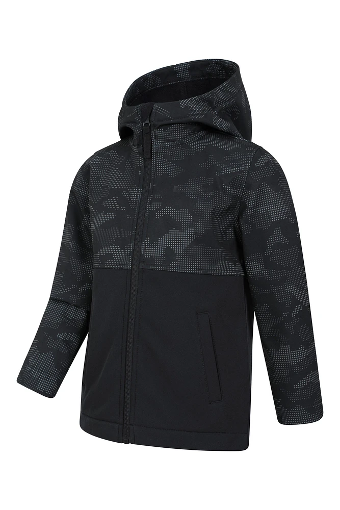 Exodus Kids Camo Print Softshell Jacket