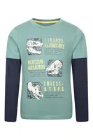 Dino Facts Kids Long Sleeve Top