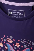 Glitter Midnight Moth Kids Long Sleeve Top