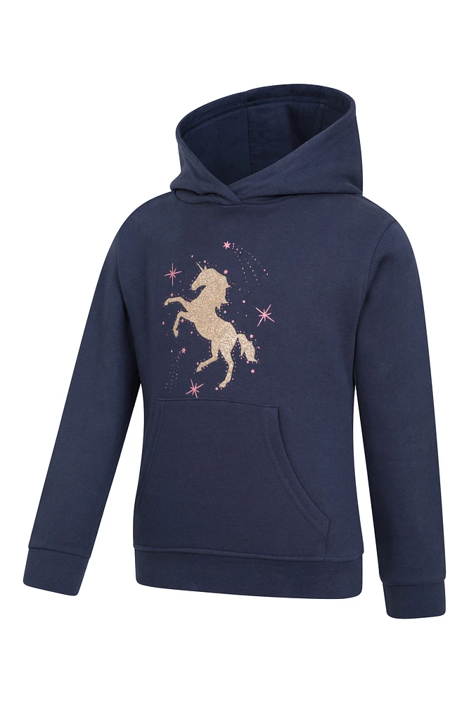 Glitter Unicorn Kids Hoodie
