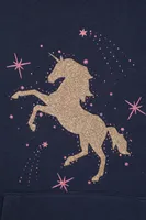 Glitter Unicorn Kids Hoodie