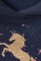 Glitter Unicorn Kids Hoodie