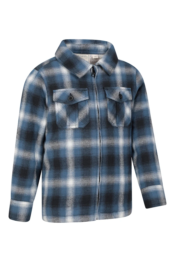 Stream Kids Sherpa Lined Zip Shacket