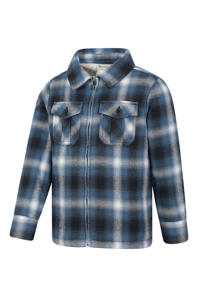 Stream Kids Sherpa Lined Zip Shacket
