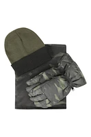 Mens Printed Snow Accessories Set
