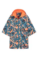 Wave Printed Kids Waterproof Swim Robe