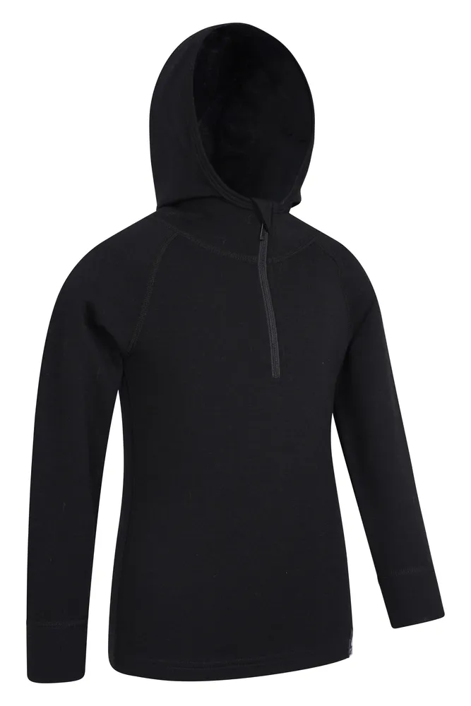 Merino Kids Pullover Hoodie