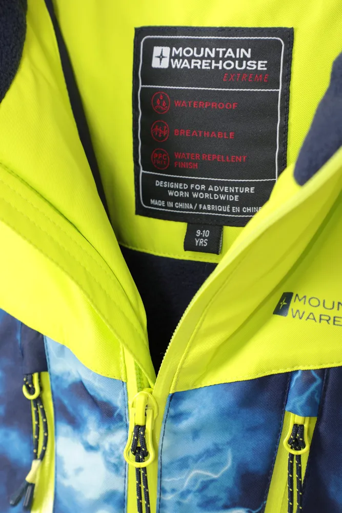 Storm II Kids Printed Extreme Waterproof Ski Jacket