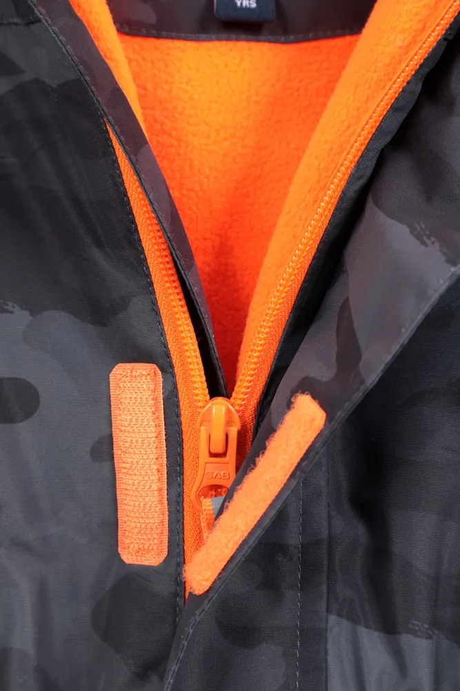 Cloud Printed Kids All One Waterproof Snowsuit