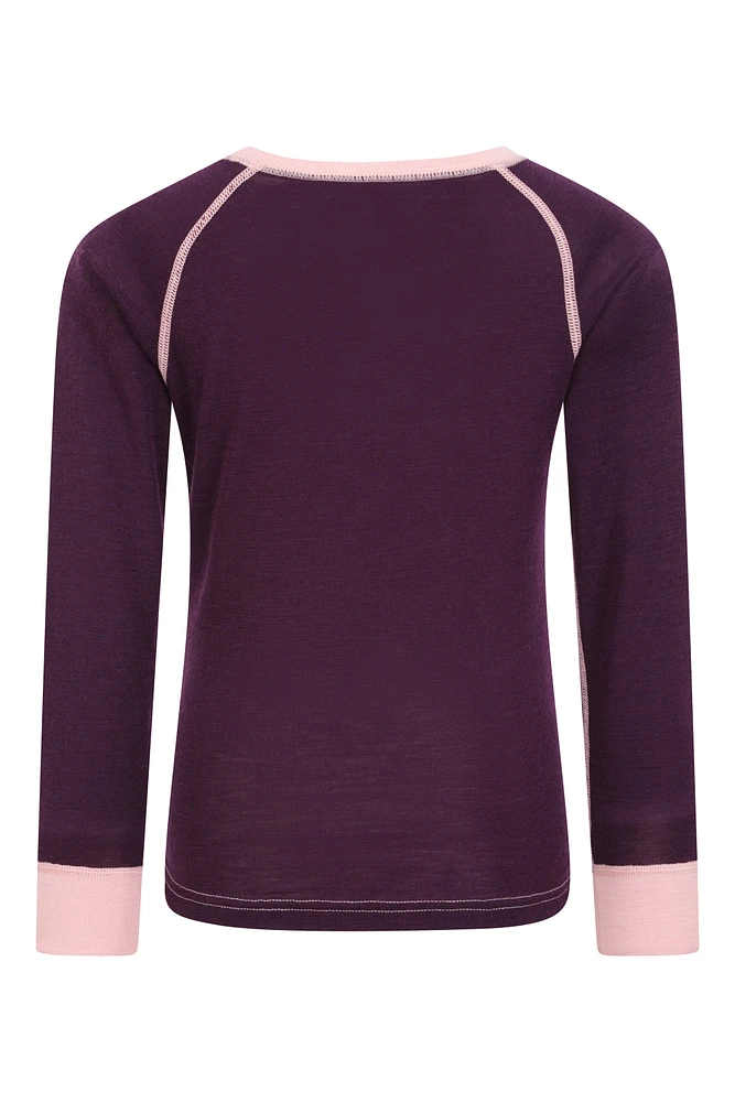 Merino II Kids Round Neck Baselayer Top
