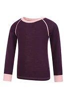 Merino II Kids Round Neck Baselayer Top