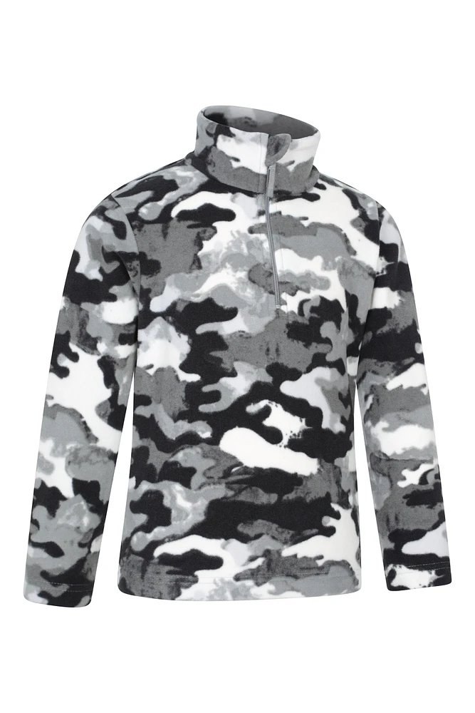 Pursuit Printed Kids Half-Zip Fleece