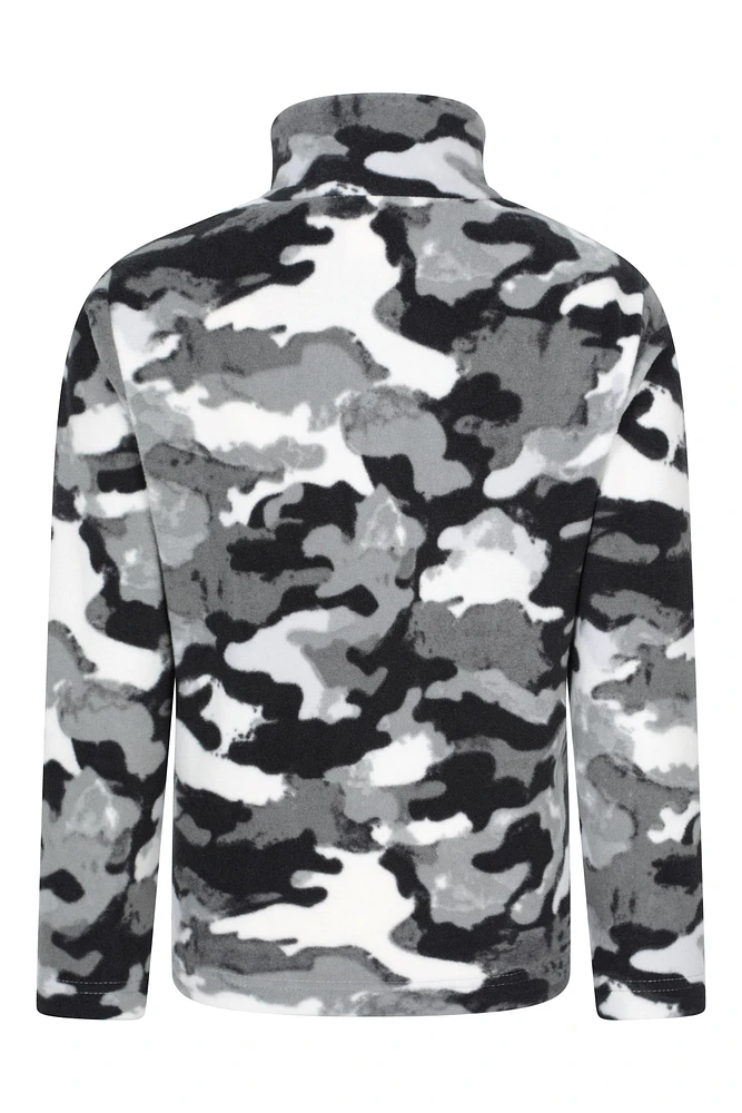 Pursuit Printed Kids Half-Zip Fleece