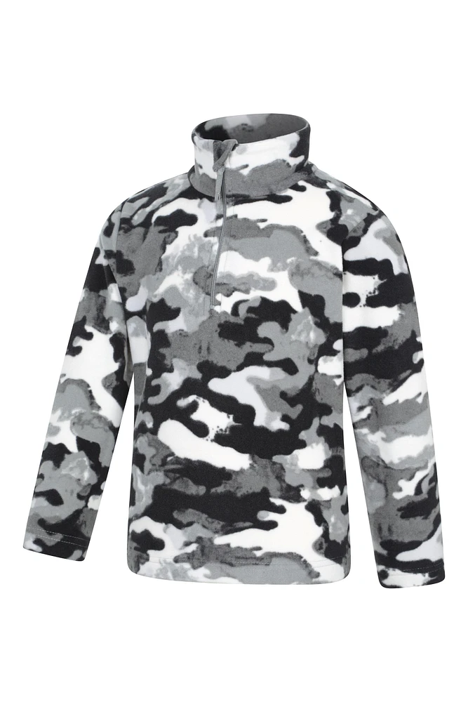 Pursuit Printed Kids Half-Zip Fleece