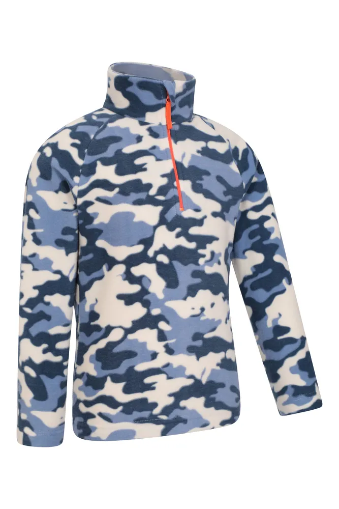 Pursuit Printed Kids Half-Zip Fleece