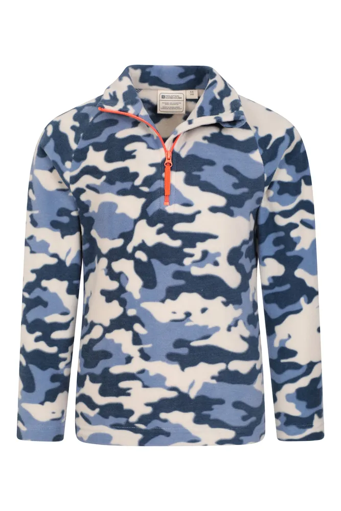 Pursuit Printed Kids Half-Zip Fleece