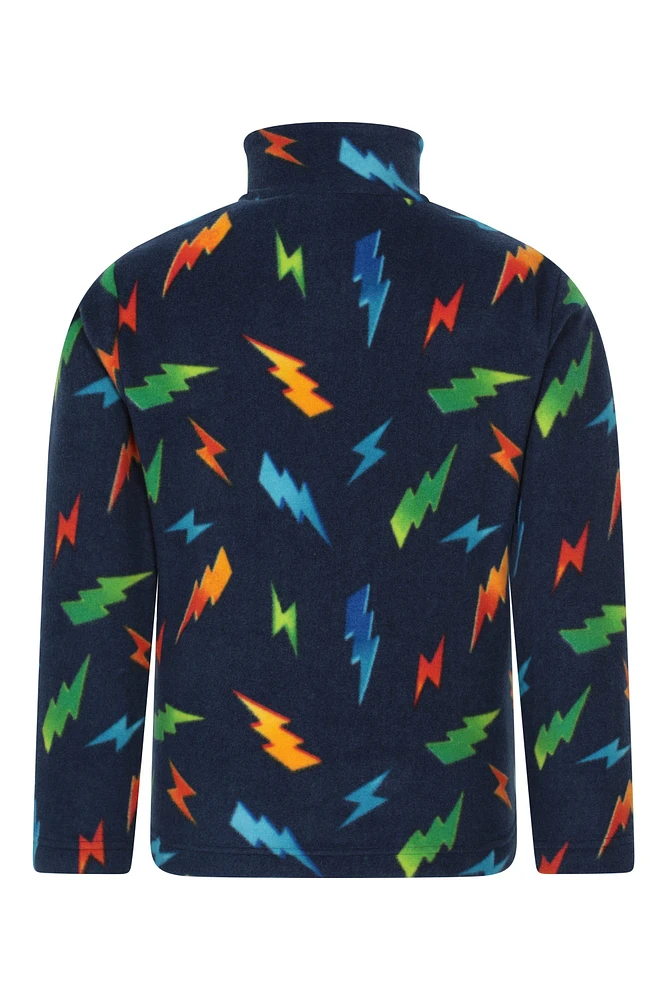 Pursuit Printed Kids Half-Zip Fleece