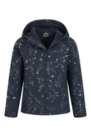 Exodus Kids Printed Water Resistant Softshell Jacket