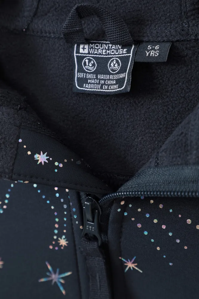 Exodus Kids Printed Water Resistant Softshell Jacket
