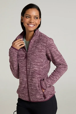 Snowdon Melange II Womens Full-Zip Fleece